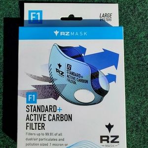 RZ Mask FILTER, F1 Standard + Active Carbon Filters (Medium) 3-pack